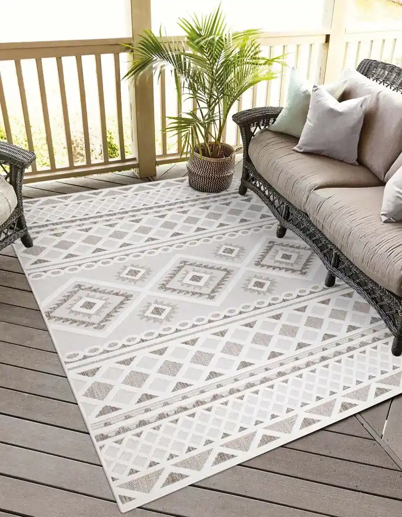 Dekorstudio Terasový koberec SANTORINI - 435 krémový Rozmer koberca:  100x200cm | BIANO