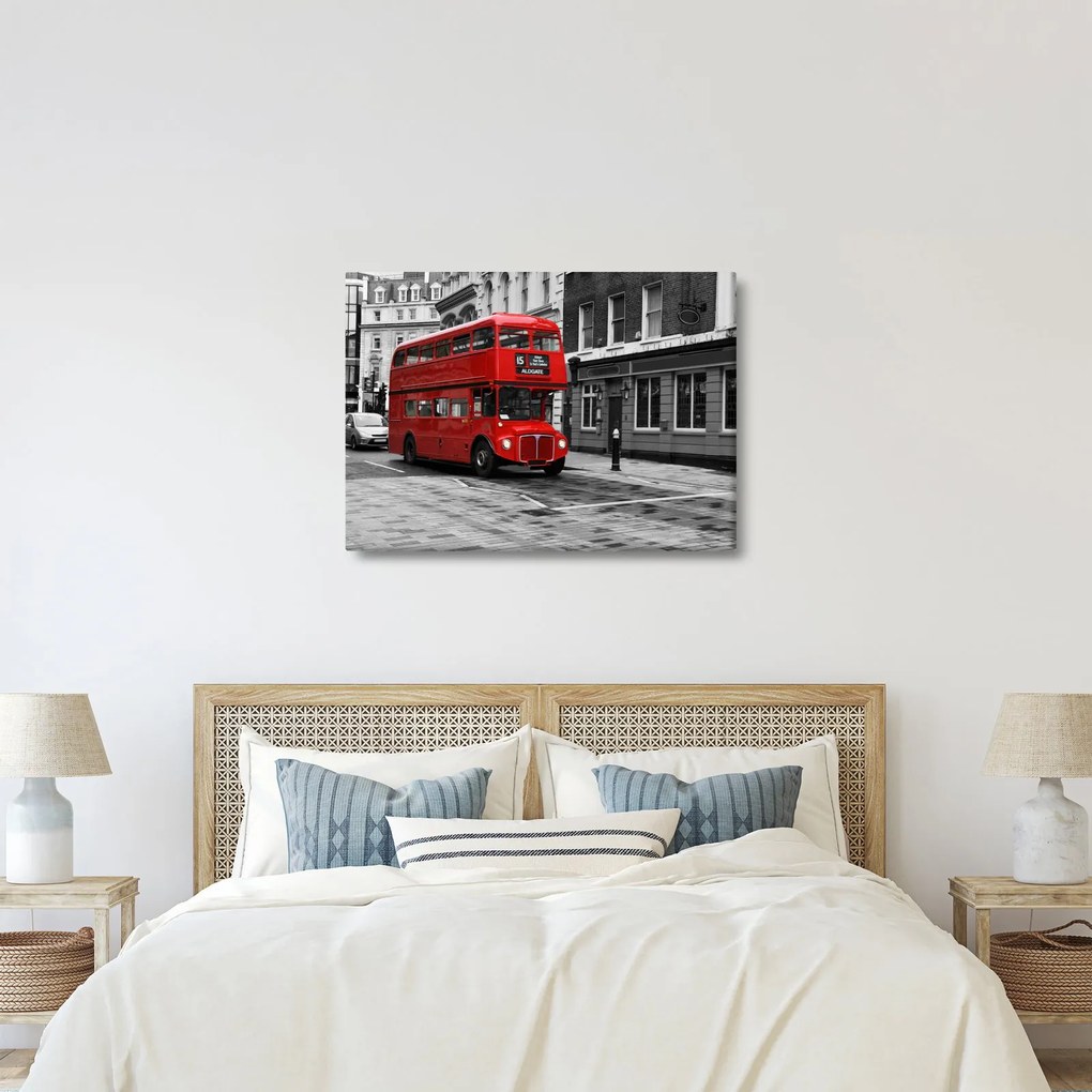 Obraz -Londýn s autobusom (70x50 cm)