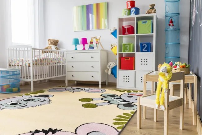 Detský koberec Funky Top Tig žltý