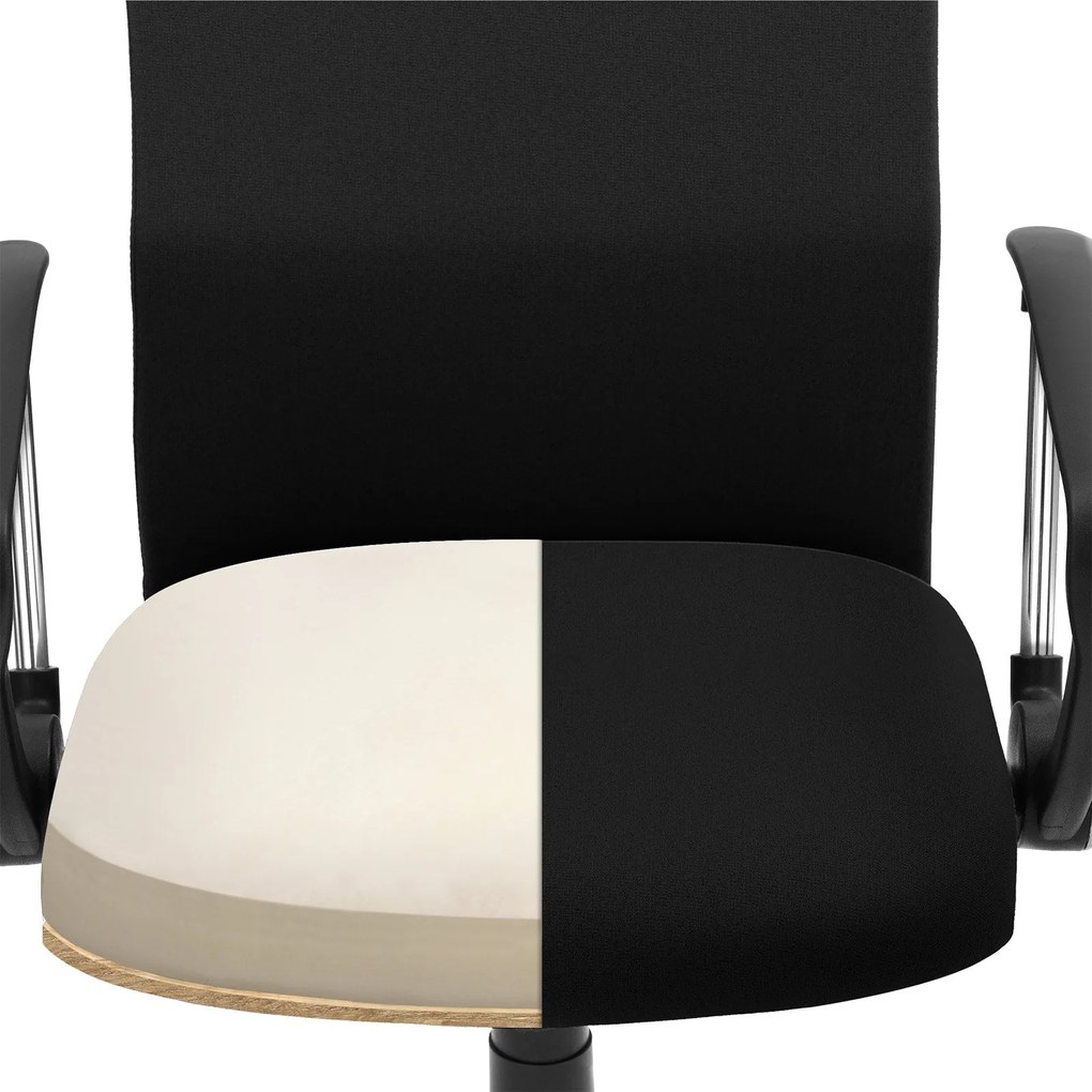Ergonomická kancelárska stolička, čierna