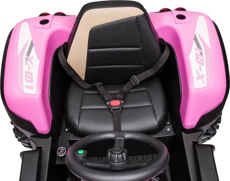 LEAN CARS Batériový traktor BLT-206 ružový