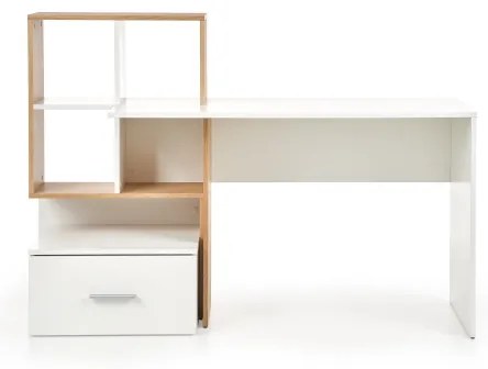 Písací stôl GORA dub/biela