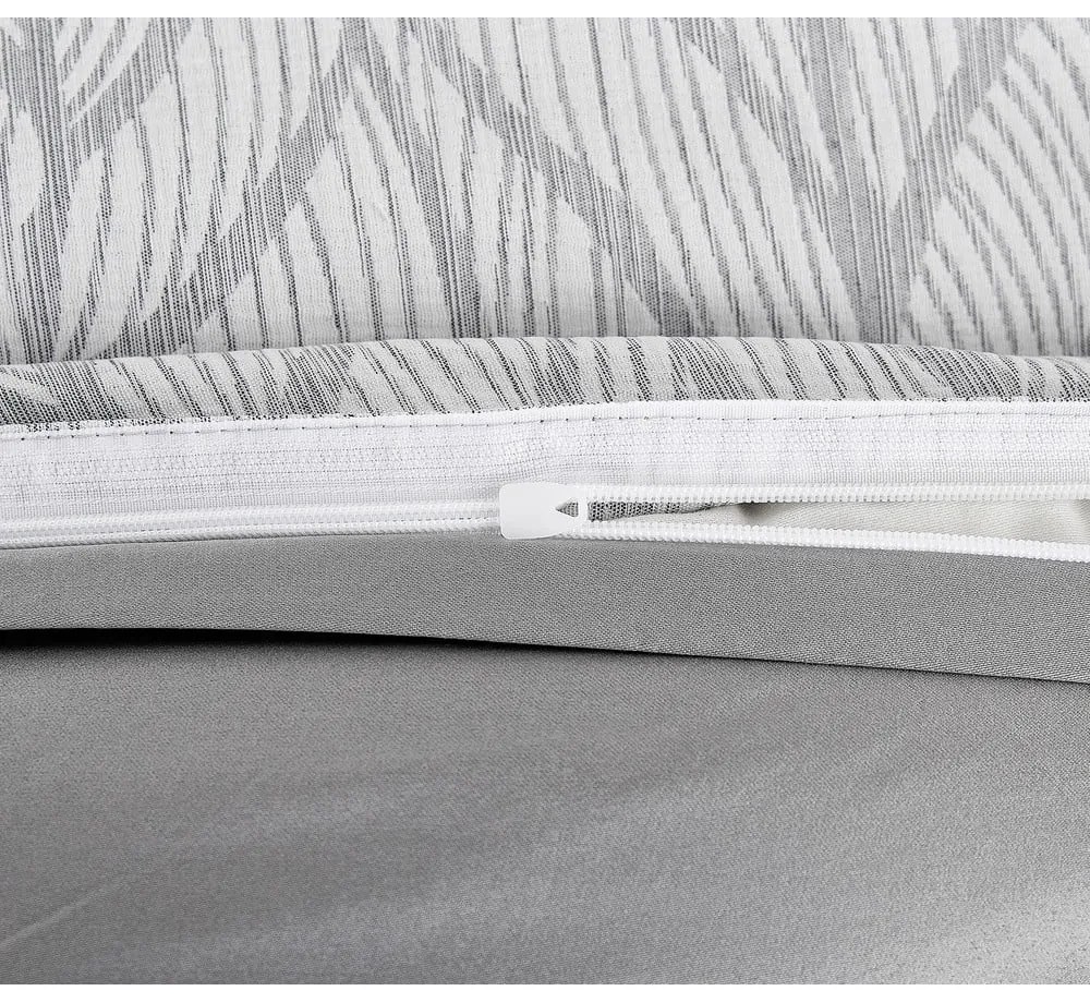 Sivé obliečky na jednolôžko zo žakára 140x200 cm Florida – My House