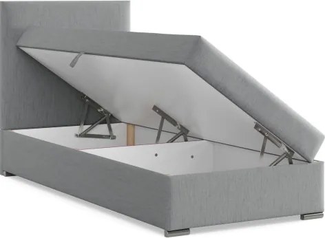 Čalúnená posteľ ELDA 90×200 cm svetlosivá