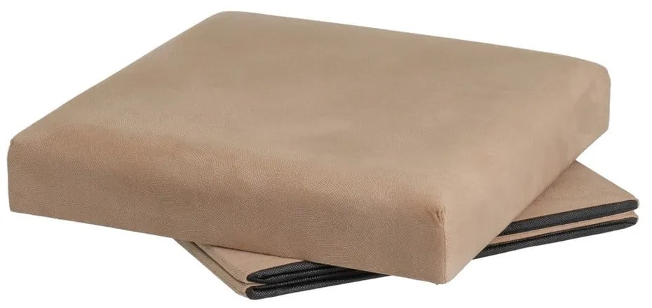 Svetlohnedý zamatový taburet Estela – Casa Selección