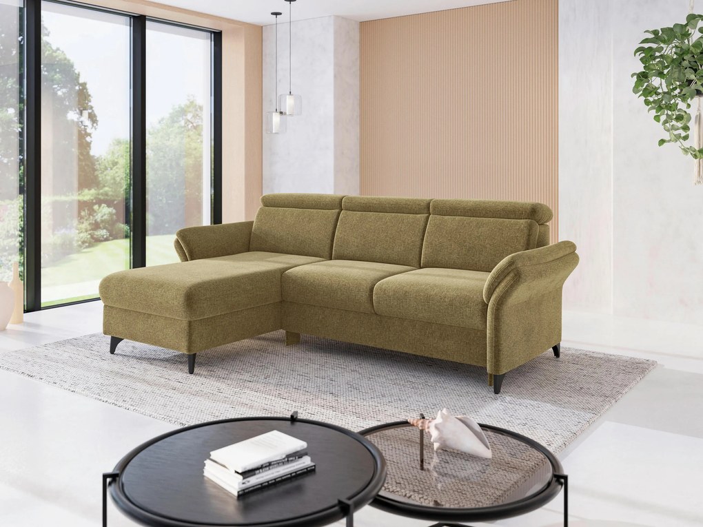 XXXLutz ROHOVÁ SEDAČKA, textil, olivovozelená Sit & More - Sedačky - 000144025892