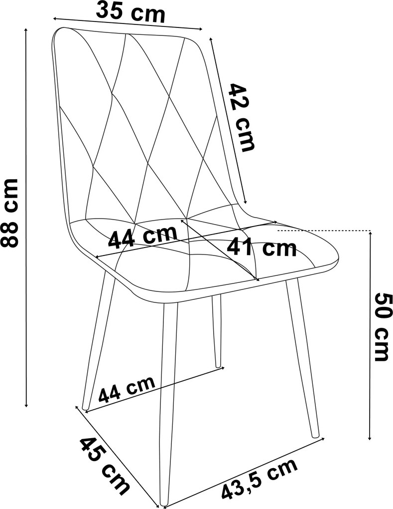 Zelená čalúnená stolička MADISON