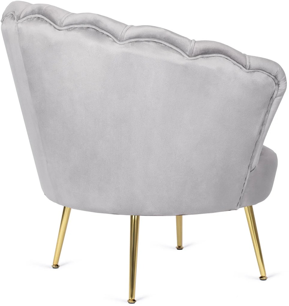 PROXIMA.store - Glamour kreslo ANGEL FARBA: sivá
