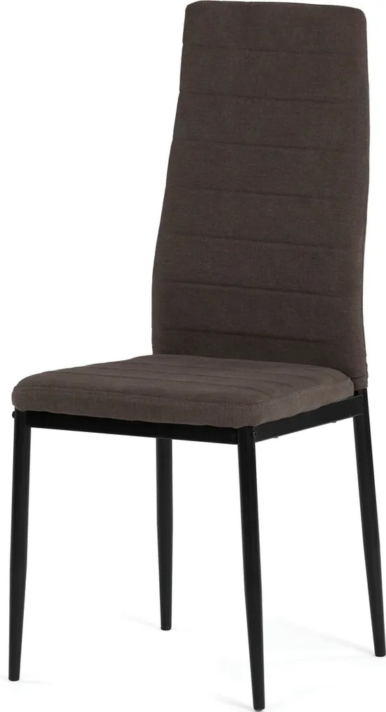Jedálenská stolička látka/kov DCL-V5031 Farba: Hnedá
