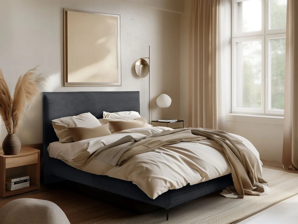 Čalúnená posteľ Alecias Corduroy, Dostupné poťahy: Poso 135, Rozmer postele: 160x200