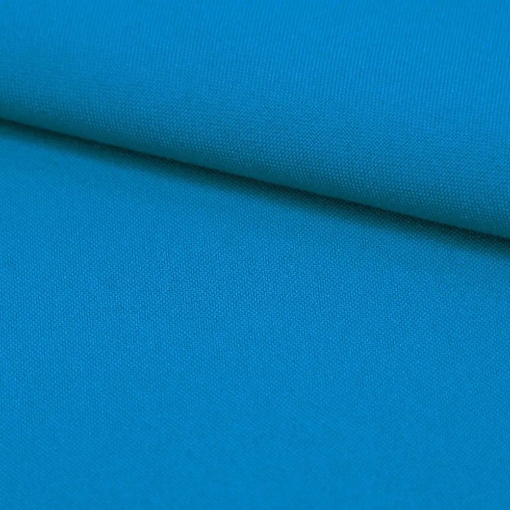 Jednofarebná látka Panama stretch MIG85 tyrkysovo modrá, šírka 150 cm