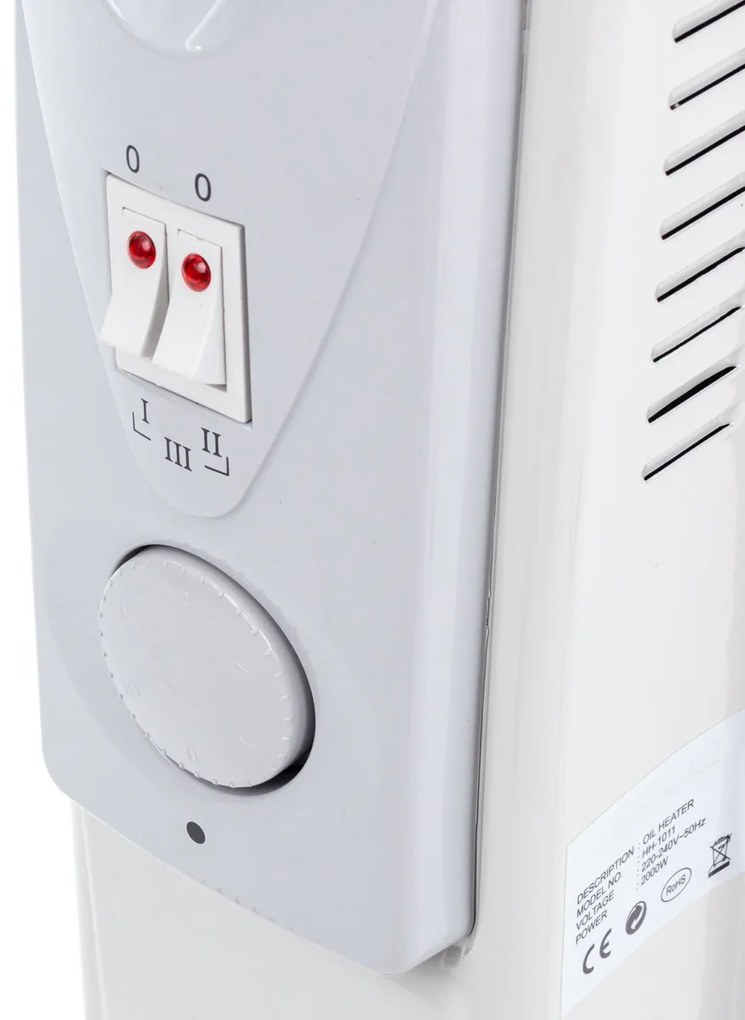 Elektrický olejový radiátor NB-1011 2000 W - biela