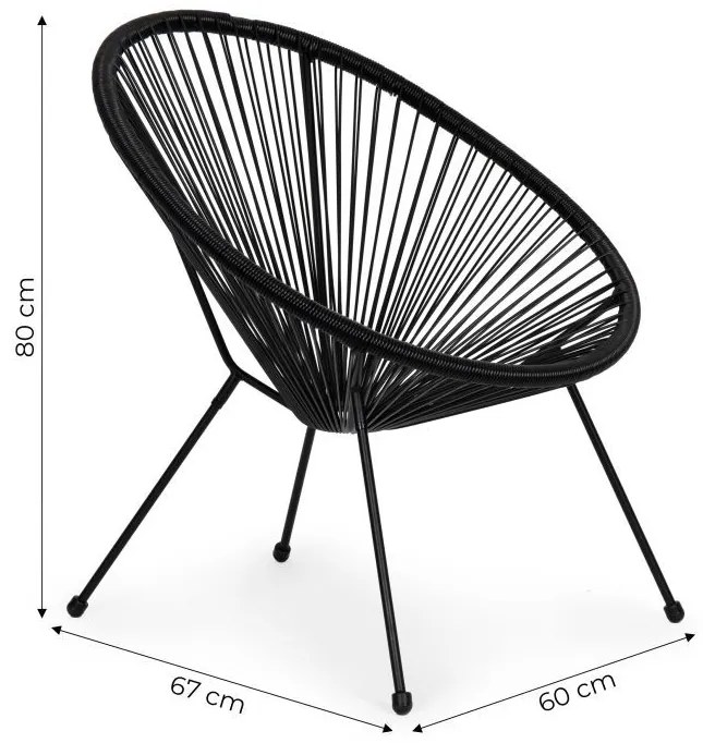 ZÁHRADNÁ STOLIČKA GARY ČIERNA