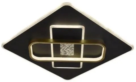 LED Stmievateľné stropné svietidlo LED/90W/230V čierna + diaľkové ovládanie