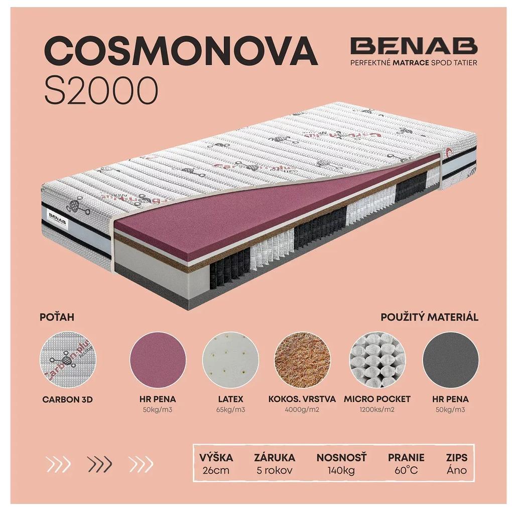 Taštičkový matrac Benab Persefona S2000 220x140 cm (T4/T3). Vlastná spoľahlivá doprava až k Vám domov. 763560