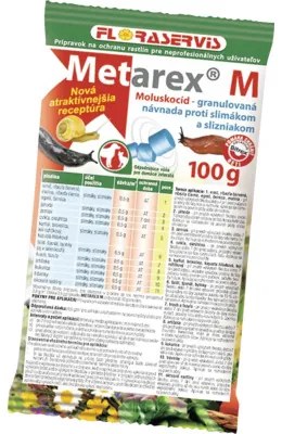 Granule proti slimákom Metarex M Floraservis 100 g