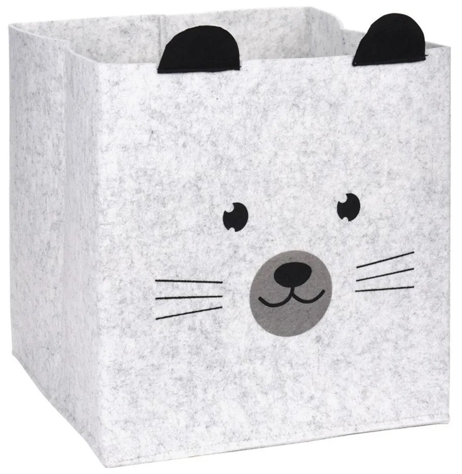 Úložný box Mouse, 32x32x32 cm, sivá