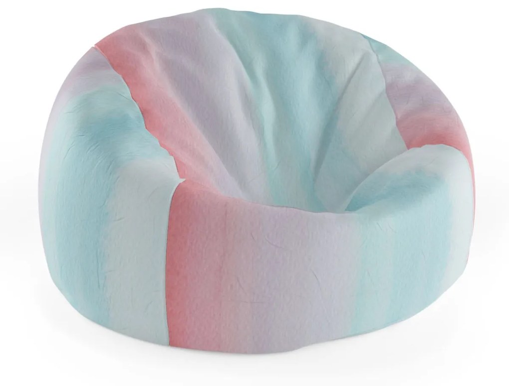 Sablio Sedací vak Cocoon Cukrová vata - 75 x 45 x 35 cm