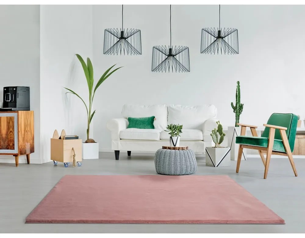 Ružový koberec Universal Fox Liso, 120 x 180 cm