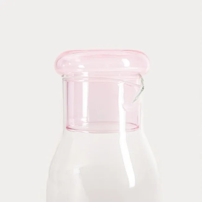 Karafa LATTRICE s ružovým vrchnákom 758058 850 ml