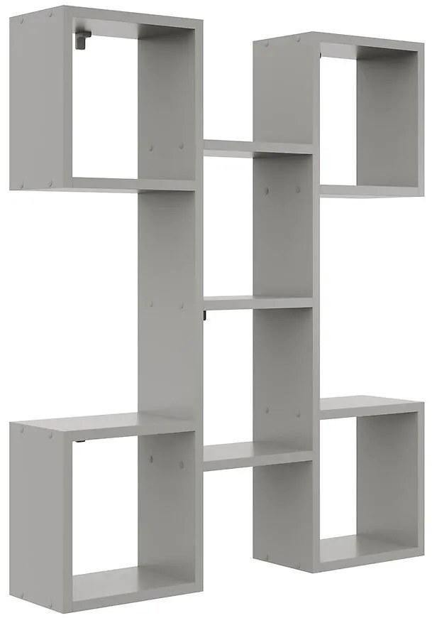 Polička Katia platinová sivá