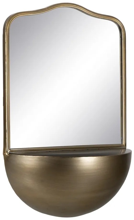 Nástenné zrkadlo s poličkou 37x40 cm – Ixia