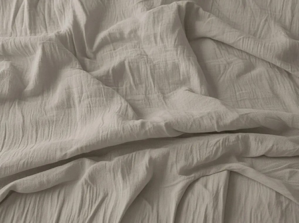 Mušelínová obliečka na vankúš MUSSARI 45x45 cm, béžovosivá