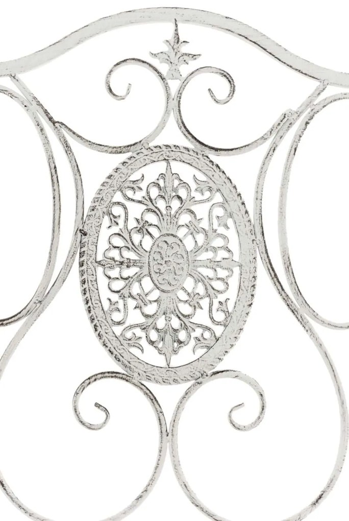 Kovová skladacia stolička Sibell (SET 2 ks) - Biela antik