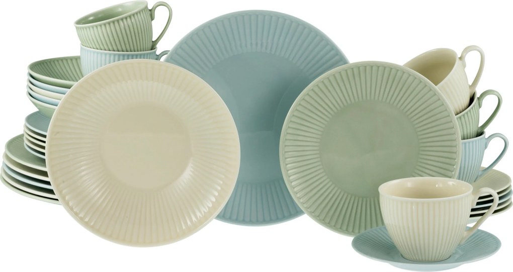 XXXLutz KOMBINOVANÝ SERVIS Valencia Pastell 30-dielne Creatable - Online Only bytové doplnky - 007768055103