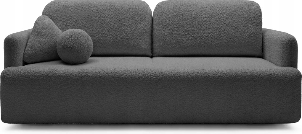 Pohovka trojsedačka Linaki (tmavosivá čierna)