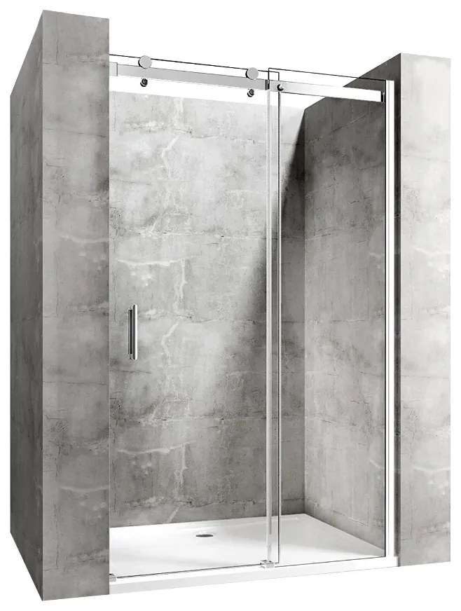 Rea - NIXON posuvné sprchové dvere, pravé, chróm, 150 x 190 cm, REA-K5009