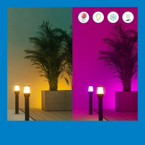 WiZ - LED RGBW Zatemnjiva zunanja svetilka ELPAS LED/4,8W/12/230V IP65 Wi-Fi