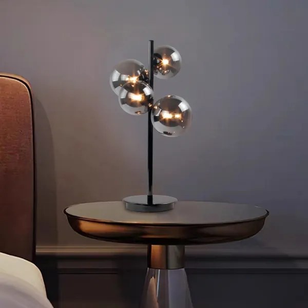 Wofi 8014.04.24.9000 - LED Stolná lampa 4xG9/3W/230V čierna