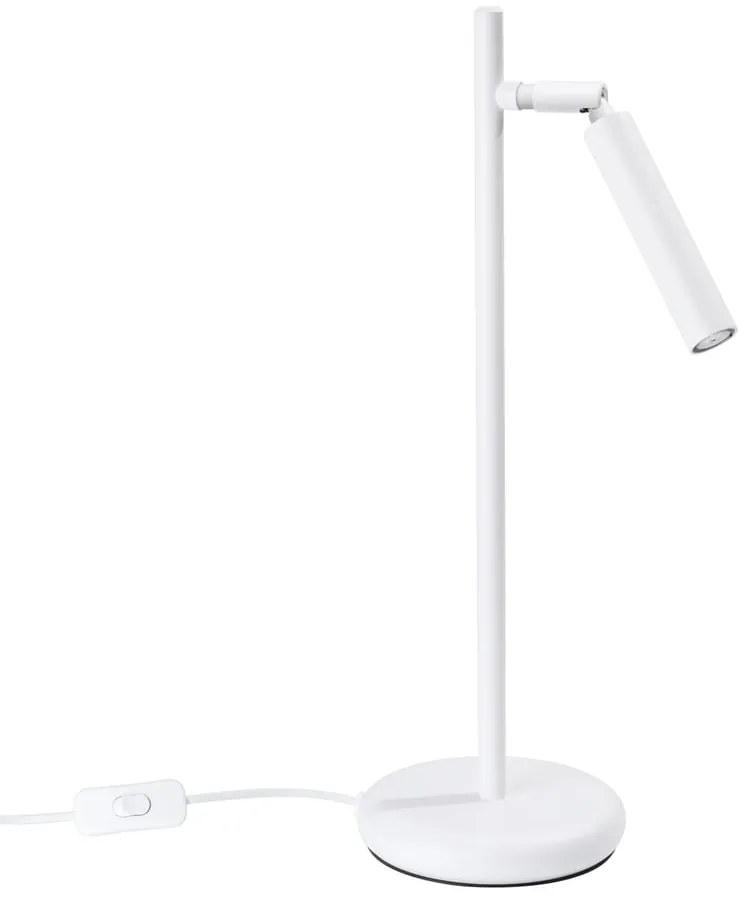 Biela stolová lampa (výška 43 cm) Fideus – Sollux