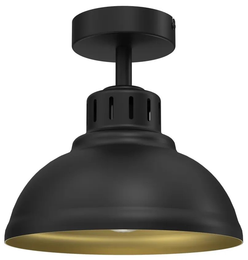 Prisadený luster SVEN 1xE27/15W/230V čierna/zlatá