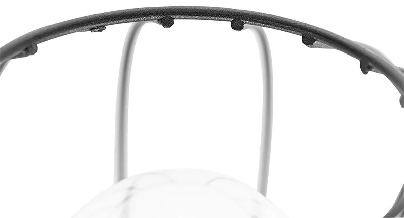 Priemyselná stolná lampa čierna - Margarita