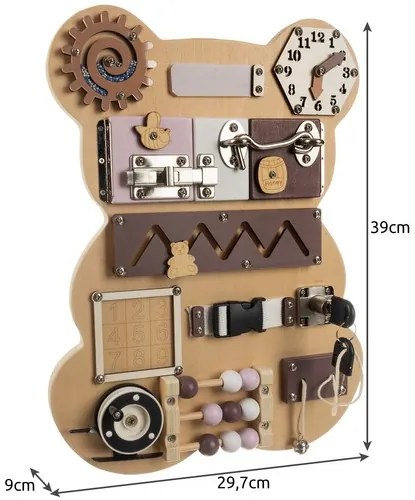 Manipulačná doska Kruzzel 22584 - medvedík