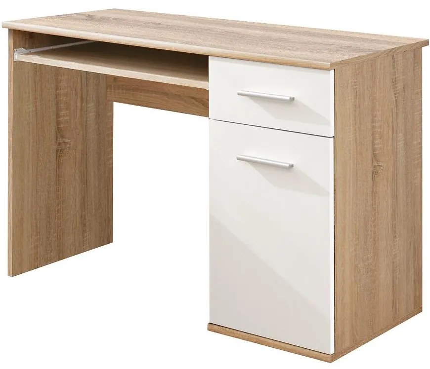 Písací stôl Dino dub sonoma/biely