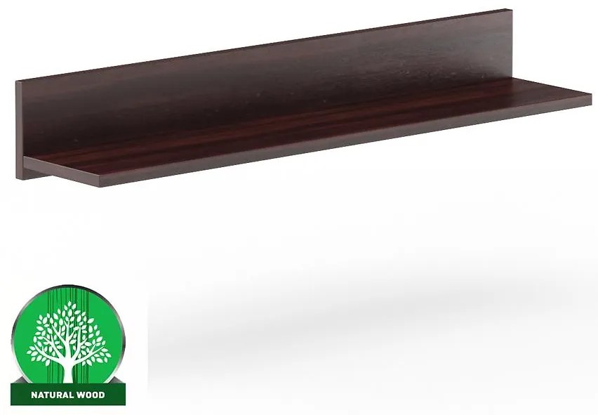 Nástenná polica SOSNA PK152 120x18x25  cm orech