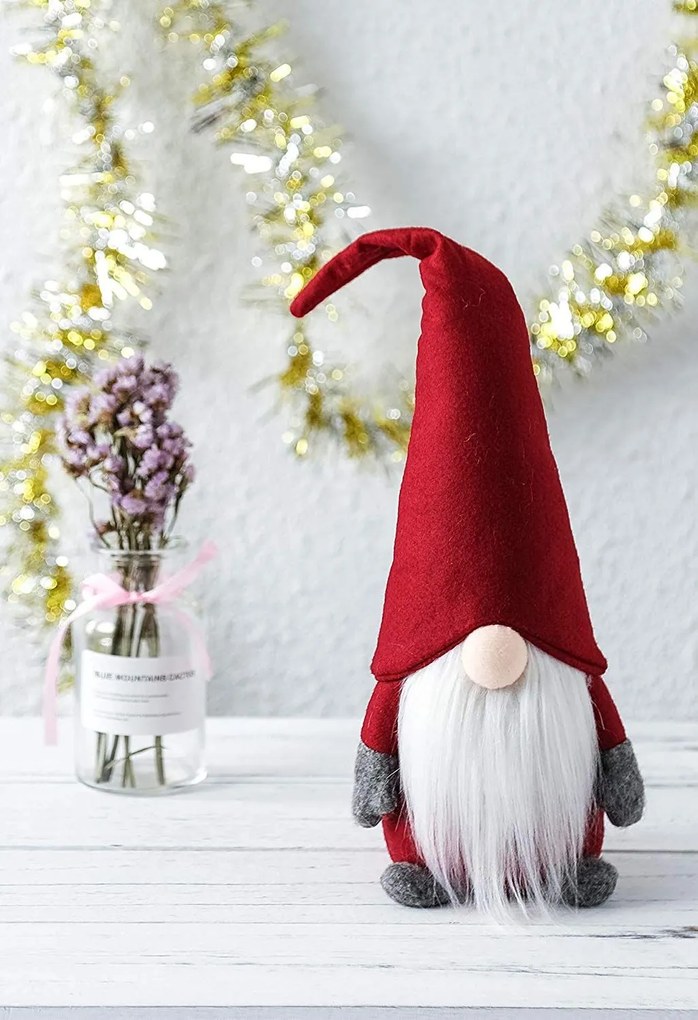 Tutumi Tutumi, vianočný trpaslík 40cm YX009 RED, červená, CHR-06609