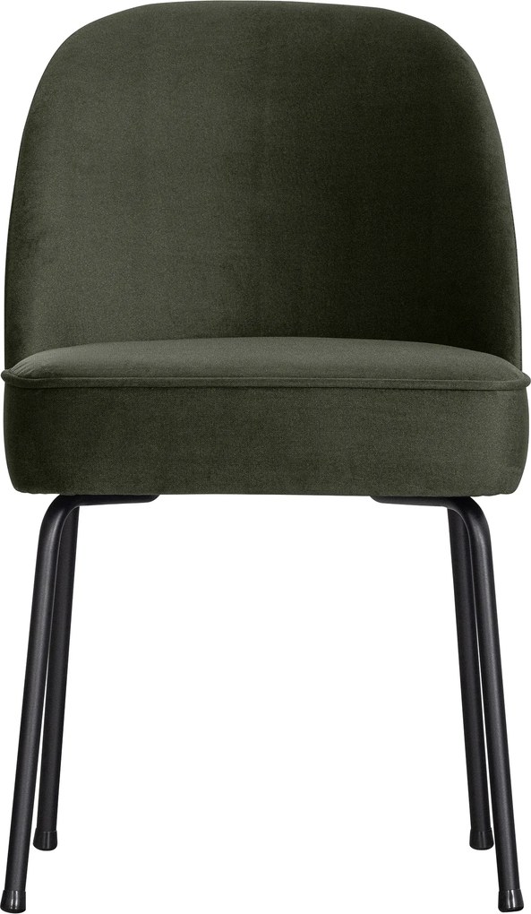 BePureHome Vogue zamatová jedálenská stolička - Zelená