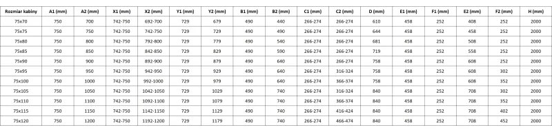 Mexen Lunar, L Duo výklopný sprchový kút 75 x 70 cm, 8mm číre sklo, zlatý profil, 834L-075L-070P-50-00