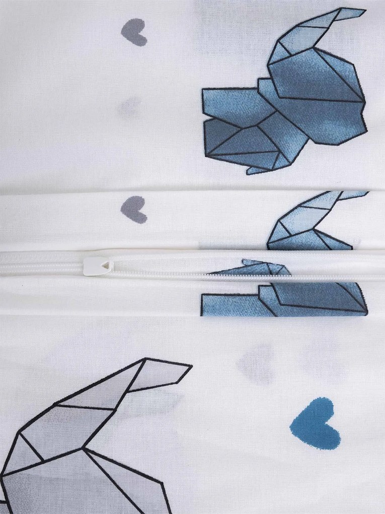 Bavlnená obliečka na vankúš Renforcé 40 × 40 cm - Slony