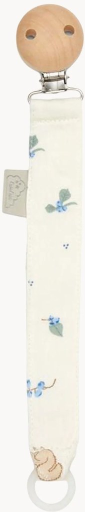 Držiak na cumlík z organickej bavlny Blueberries