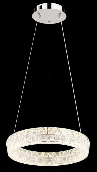 Globo 67387-24 - LED stmievateľný luster na lanku LAUREL LED/24W/230V číre + diaľkové ovládanie