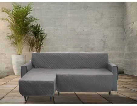 Poťah na rohovú sedačku ľavý PARIS sivý, 200 cm