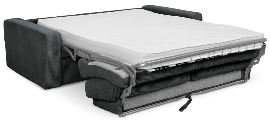 Tmavosivá menčestrová rozkladacia pohovka 195 cm Nona – Makamii