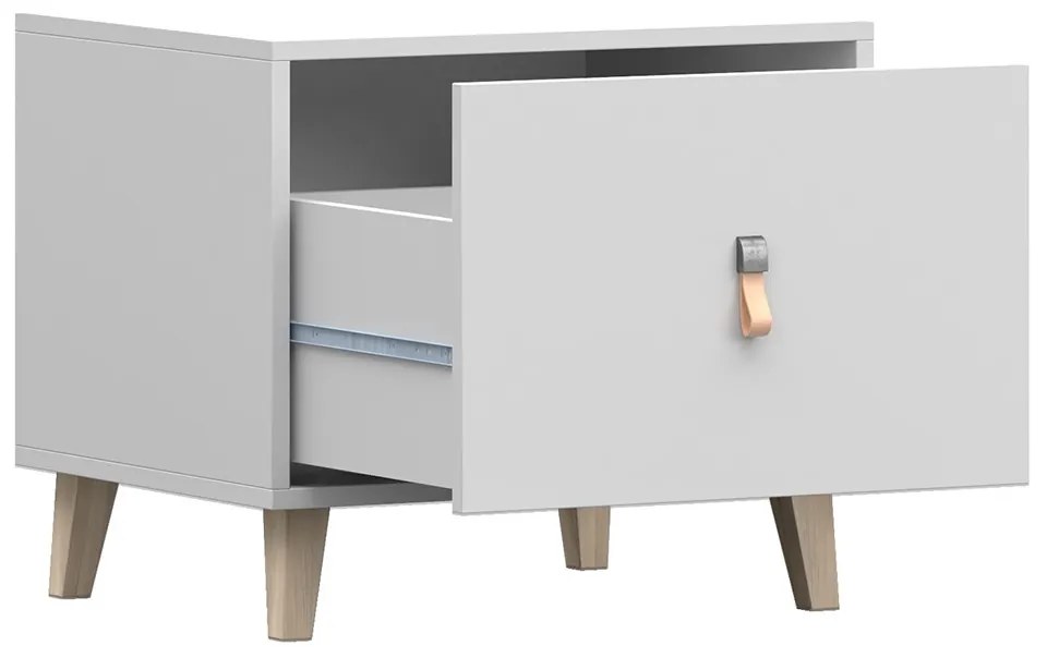 Nočný stolík FALCO - biely