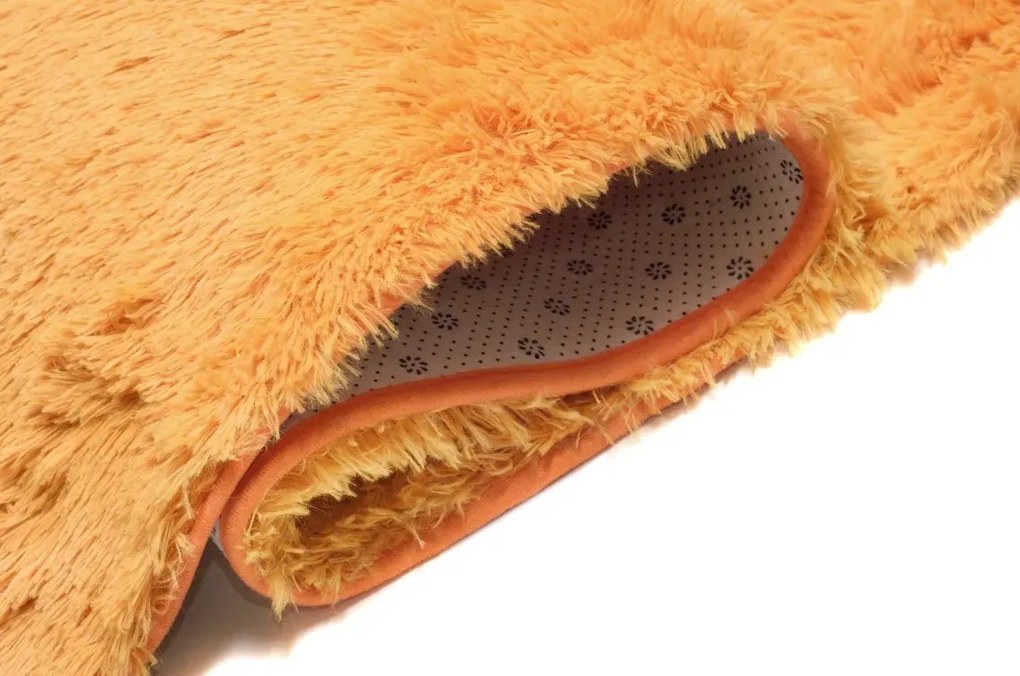 Plyšový koberec TOP - HORČICOVO ŽLTÝ