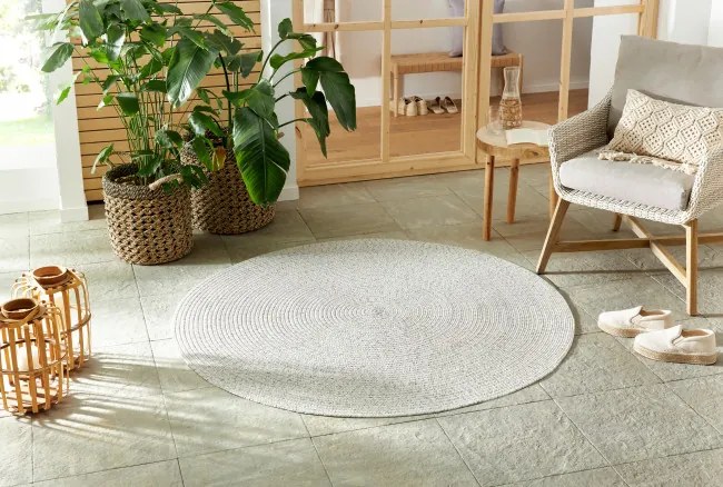 Koberec Hanse Home Braided Trenzado melanž, svetlý kruh